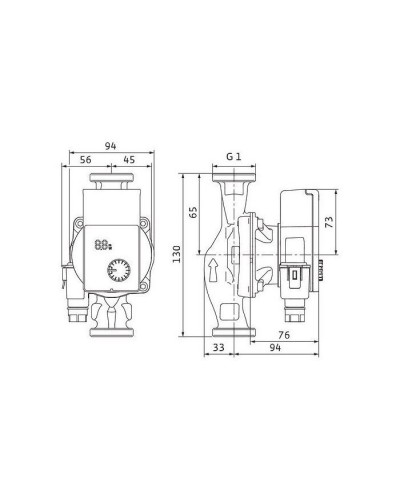 Циркуляційний насос Wilo Yons Pico 1.0, 15/1-6-130, 1", 10 бар, 130 мм, 40 В (4248081)