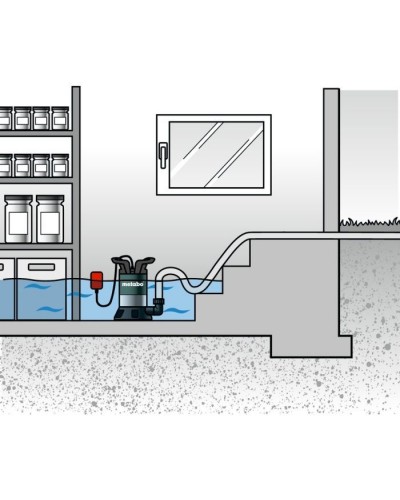 Заглибний насос Metabo TP 7500 SI, 300Вт, 7500л/г, для чистої води (0250750013)
