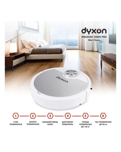 Пилосос DYXON MEGAVAC 3000S PRO Wet Clean (DXNVCMGVC3000SWSL)