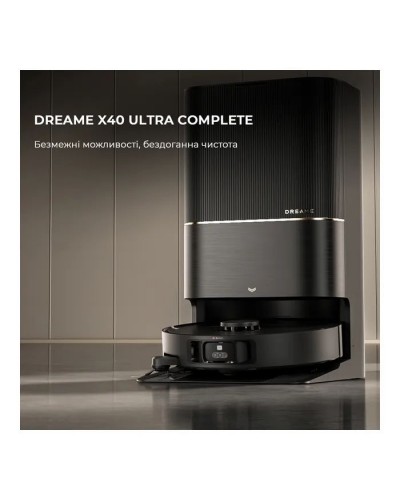 Пилосос Dreame Bot X40 Ultra Complete Black (RLX63CE-2-Bl)