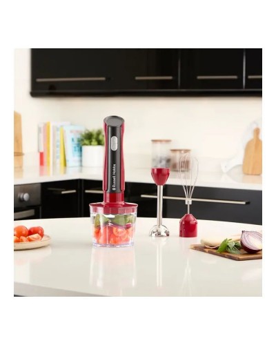 Блендер Russell Hobbs Hobbs заглибний Desire Red, 500Вт, чаша-500мл, вінчик, міні-подріб. (27140-56)