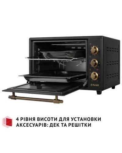 Електропіч Perfelli LAGGIO 37 BLACK RETRO