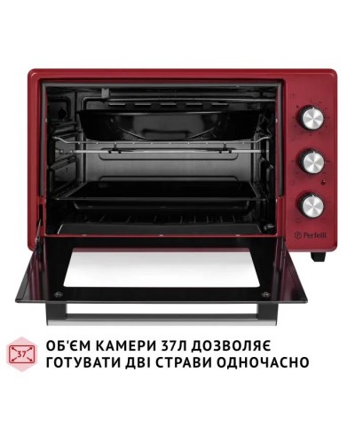 Електропіч Perfelli MIRAGE 37 RED