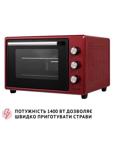 Електропіч Perfelli MIRAGE 37 RED