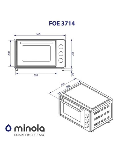 Електропіч Minola FOE 3714 IV
