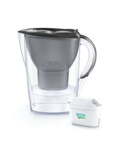 Фільтр-глечик Brita Marella Memo MXPro 2.4л (1.4л води) з фільтр-картриджем 3шт, графіт (1052796)