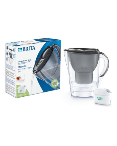 Фільтр-глечик Brita Marella Memo MXPro 2.4л (1.4л води) з фільтр-картриджем, графіт (1052794)