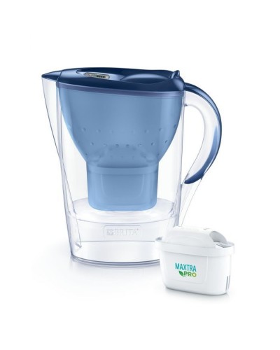 Фільтр-глечик Brita Marella Memo MXPro 2.4л (1.4л води) з фільтр-картриджем, синій (1052799)