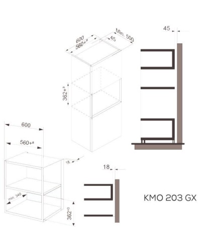 Мікрохвильова піч Kernau KMO 203 G X