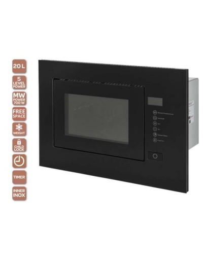 Мікрохвильова піч Ventolux MWBI 20 G BK TC FS