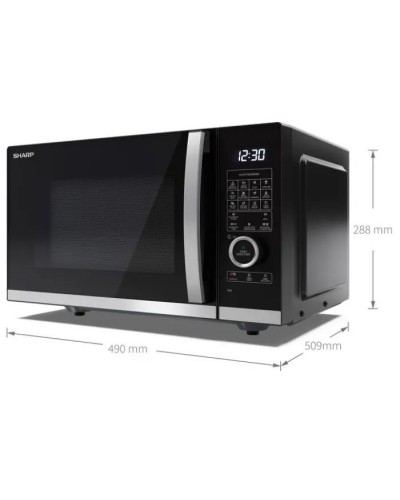 Мікрохвильова піч Sharp YC-QC254AE-B