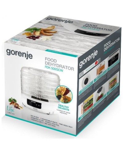 Сушка для овочів та фруктів Gorenje FDK500GCW