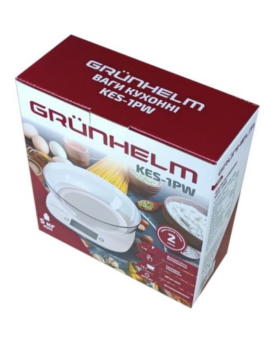 Ваги кухонні Grunhelm KES-1PW