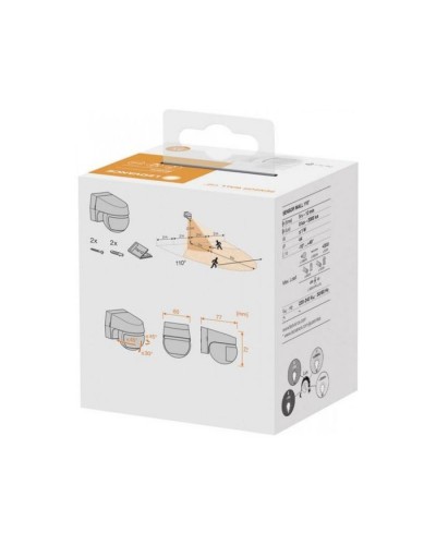 Датчик руху LEDVANCE 110DEG IP44 WT (4058075244733)