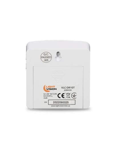 Дверний дзвінок LightVision VLC-DR10T