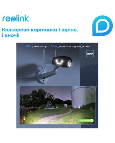 Камера відеоспостереження Reolink Duo 2 WiFi