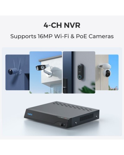 Реєстратор для відеоспостереження Reolink NVS4