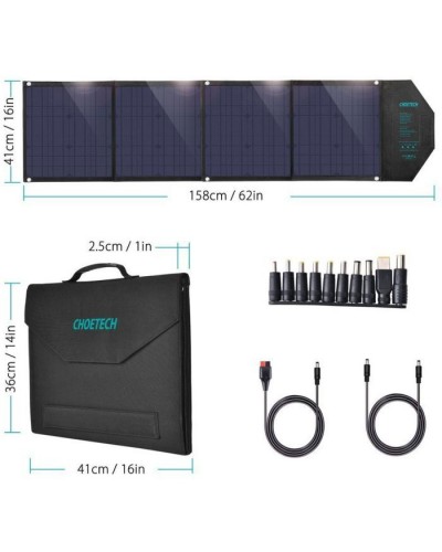 Портативна сонячна панель Choetech 80W (SC007)