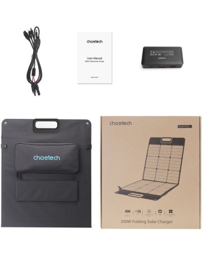 Портативна сонячна панель Choetech 200W (SC011-BK)