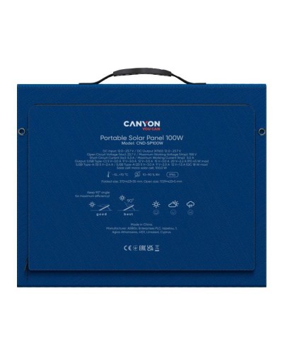 Портативна сонячна панель Canyon CND-SP100W