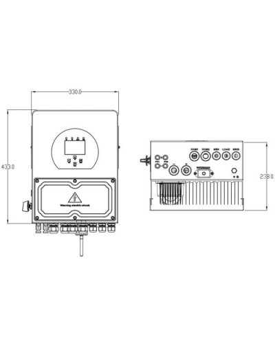 Сонячний інвертор Deye SUN-3.6K-SG03LP1-EU WiFi (SUN-3.6K-SG03LP1-EU)