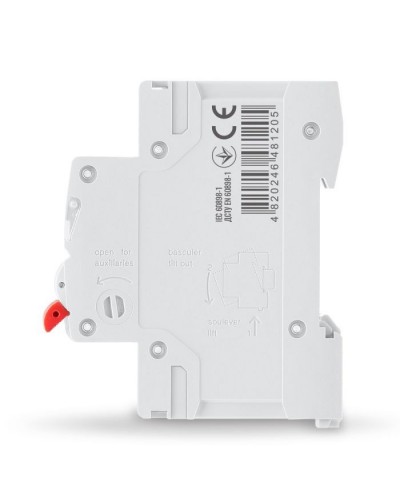 Автоматичний вимикач Videx RS4 RESIST 2п 16А С 4,5кА (VF-RS4-AV2C16)