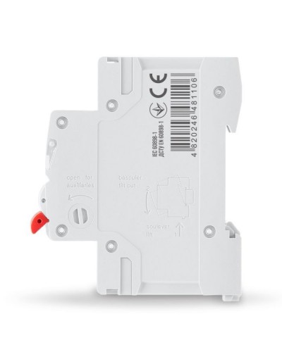 Автоматичний вимикач Videx RS4 RESIST 1п 10А С 4,5кА (VF-RS4-AV1C10)