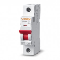 Автоматичний вимикач Videx RS4 RESIST 1п 50А С 4,5кА (VF-RS4-AV1C50)
