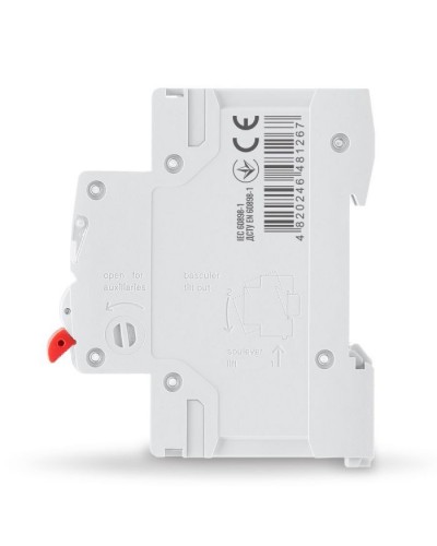 Автоматичний вимикач Videx RS4 RESIST 2п 63А С 4,5кА (VF-RS4-AV2C63)