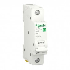 Автоматичний вимикач Schneider Electric RESI9 6kA 1P 16A C (R9F12116)