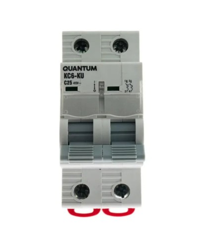Автоматичний вимикач Quantum 2п С 40А MCB 6kA (9109 / KC6-K/ C/2P/40A-6k)