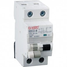 Диференціальний автоматичний вимикач ONESTO 1п+N, 16А, 30mA , тип AC, RCBO (KRC2-N)
