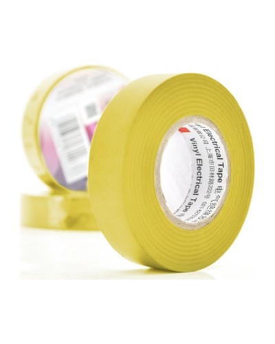 Ізоляційна стрічка 3M 0.13мм x 18мм x 10м Yellow, от -10°С до +80°С (3M/0,13/18/10-YW)