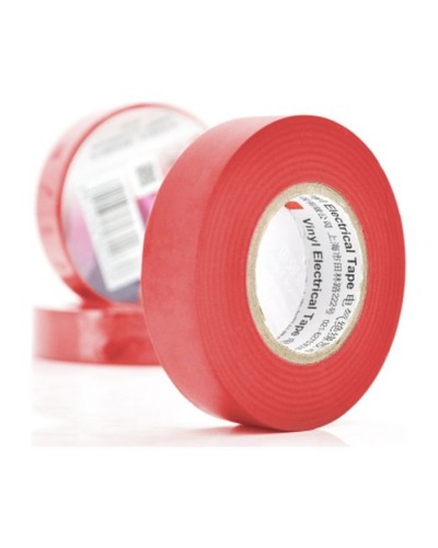 Ізоляційна стрічка 3M 0.15мм x 18мм x 20м Red, от -10°С до +80°С (0,15мм*18мм*20м_R)