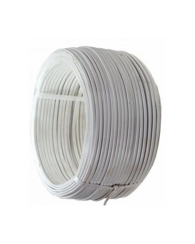 Кабель силовий ЗЗКМ 2х0.75 кв.мм гибкий, плоский, 100м (ШВВП 2x0,75 ECG)