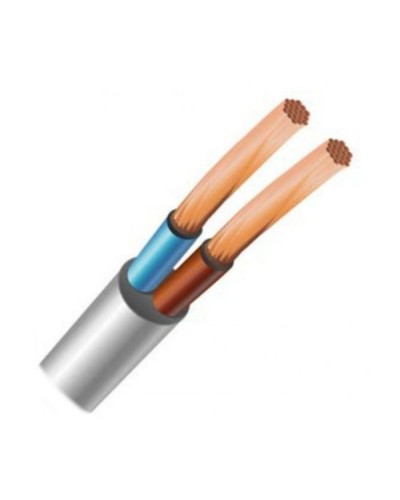Кабель силовий ЗЗКМ 2х0.75 кв.мм гнучкий, 100м (ПВС 2x0,75 ECG)