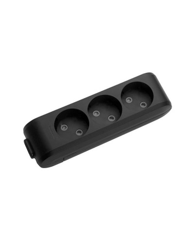 Колодка для подовжувача Panasonic X-tendia 3 гнізда black (WLTB02302BL-UA)