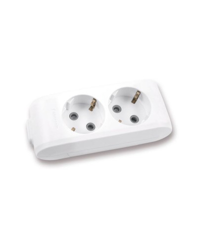 Колодка для подовжувача Panasonic X-tendia із заземленням 2 гнізда grey (WLTB04202GR-UA)