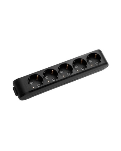 Колодка для подовжувача Panasonic X-tendia із заземленням 5 гнізд black (WLTB04502BL-UA)