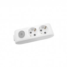 Колодка для подовжувача Panasonic X-tendia 2 гнізда grey (WLTA04202GR-UA)