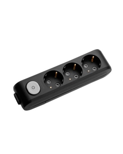 Колодка для подовжувача Panasonic X-tendia 3 гнізда black WLTA04302BL-UA (WLTA04302BL-UA)