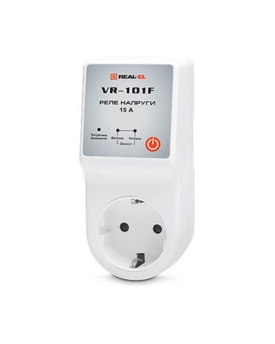 Реле напруги REAL-EL VR-101F, white (EL122300009)