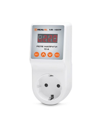 Реле напруги REAL-EL VR-107P, white (EL122300008)