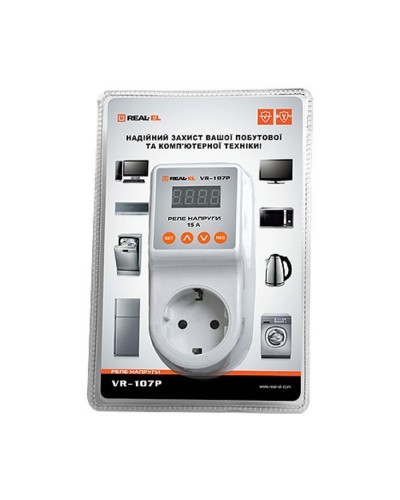 Реле напруги REAL-EL VR-107P, white (EL122300008)