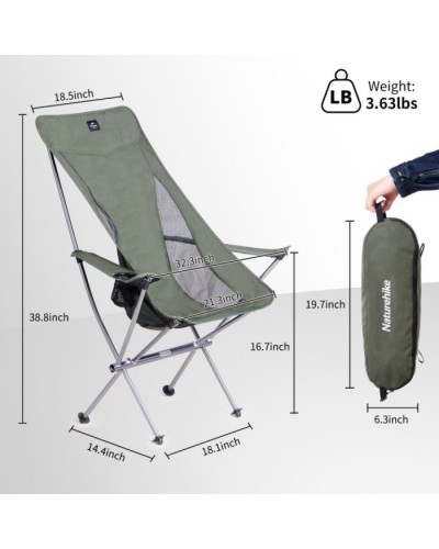Крісло складане Naturehike CNK2300JU0003, зелене (6976023929472)