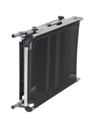 Розкладачка Bo-Camp Sun Lounger With Sunscreen 5 Positions Чорна (1304460)