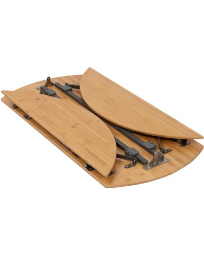 Туристичний стіл Bo-Camp Poundbury Круглий 90 x 90 cm Коричневий (1404656)