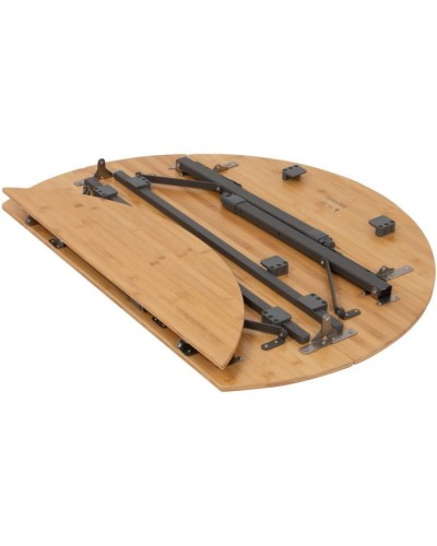 Туристичний стіл Bo-Camp Poundbury Круглий 90 x 90 cm Коричневий (1404656)