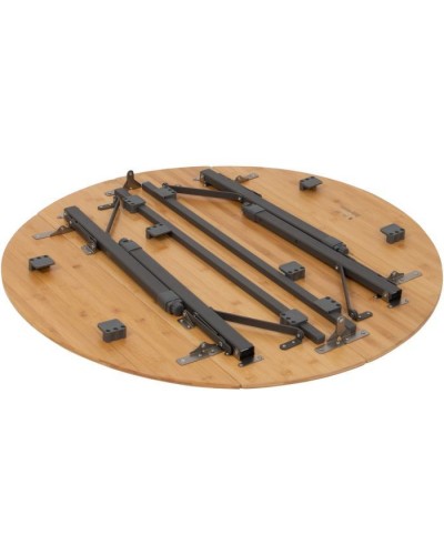 Туристичний стіл Bo-Camp Poundbury Круглий 90 x 90 cm Коричневий (1404656)