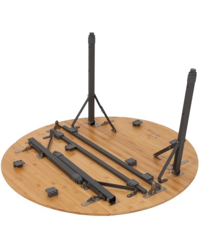 Туристичний стіл Bo-Camp Poundbury Круглий 90 x 90 cm Коричневий (1404656)